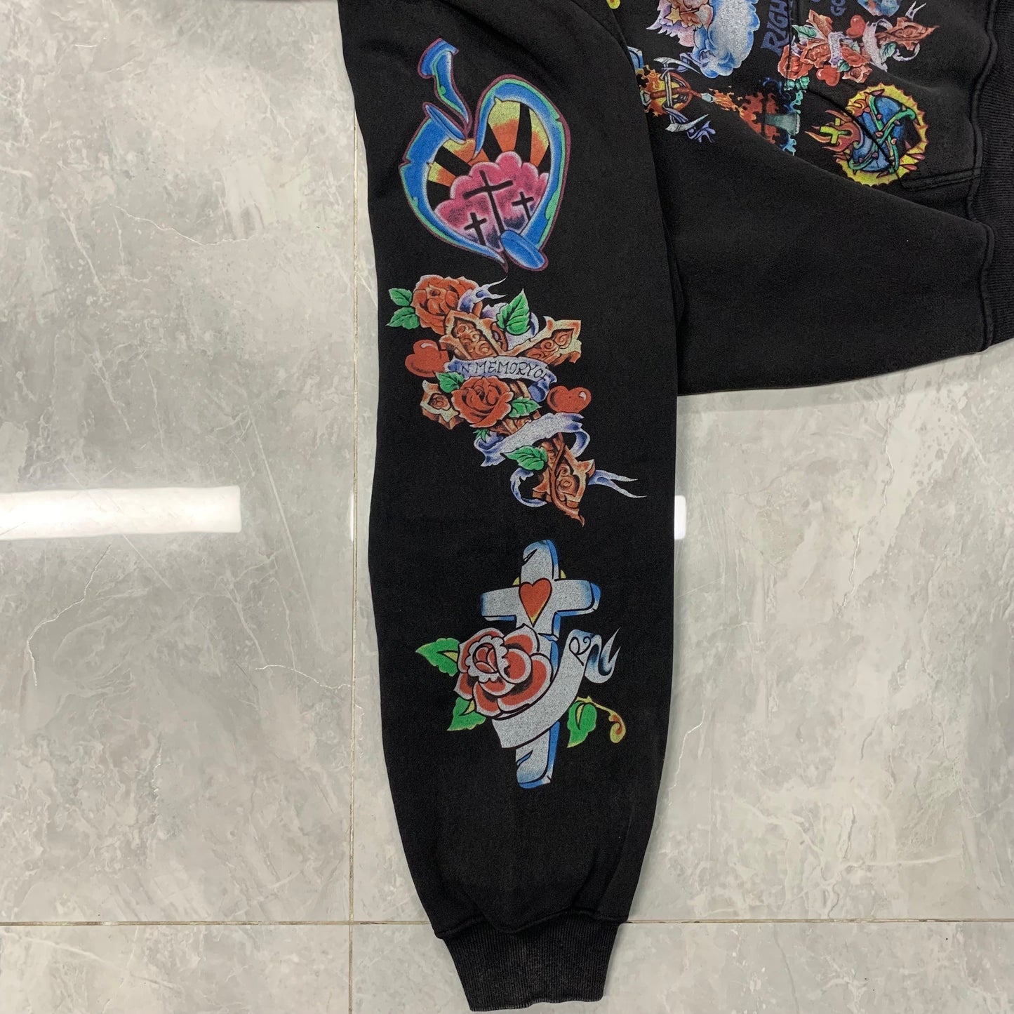 Righteous Risen King Zip Up Hoodie black