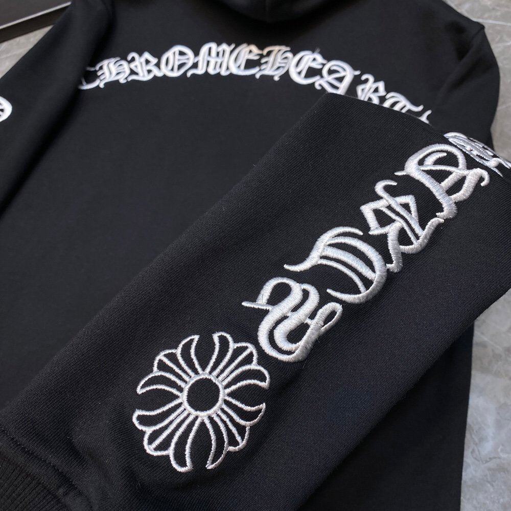 Chrome hearts black zip up