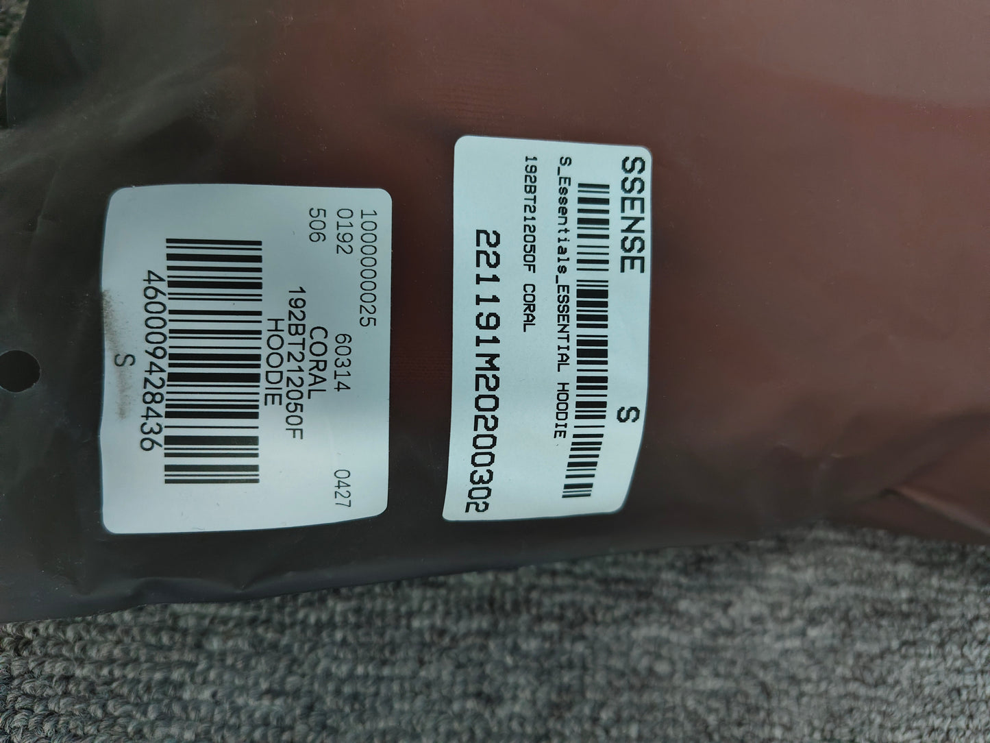 Fear of God Essentials Hoodie 'Coral'
