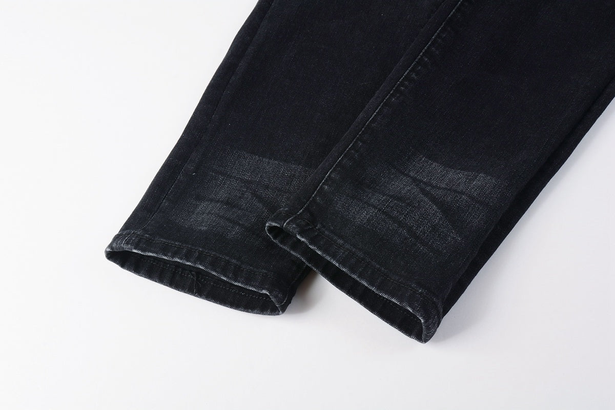 Amiri jeans black with red