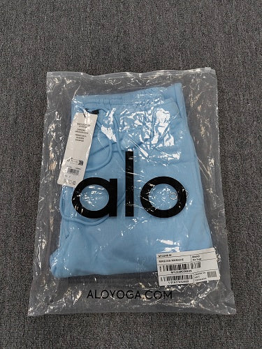 alo cuffed sweatpants light blue
