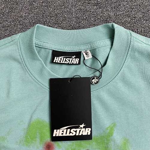 Hellstar Rasta Skull Tye-Dye T-Shirt 'Green'