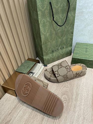 Gucci GG Canvas Platform Slide Sandal