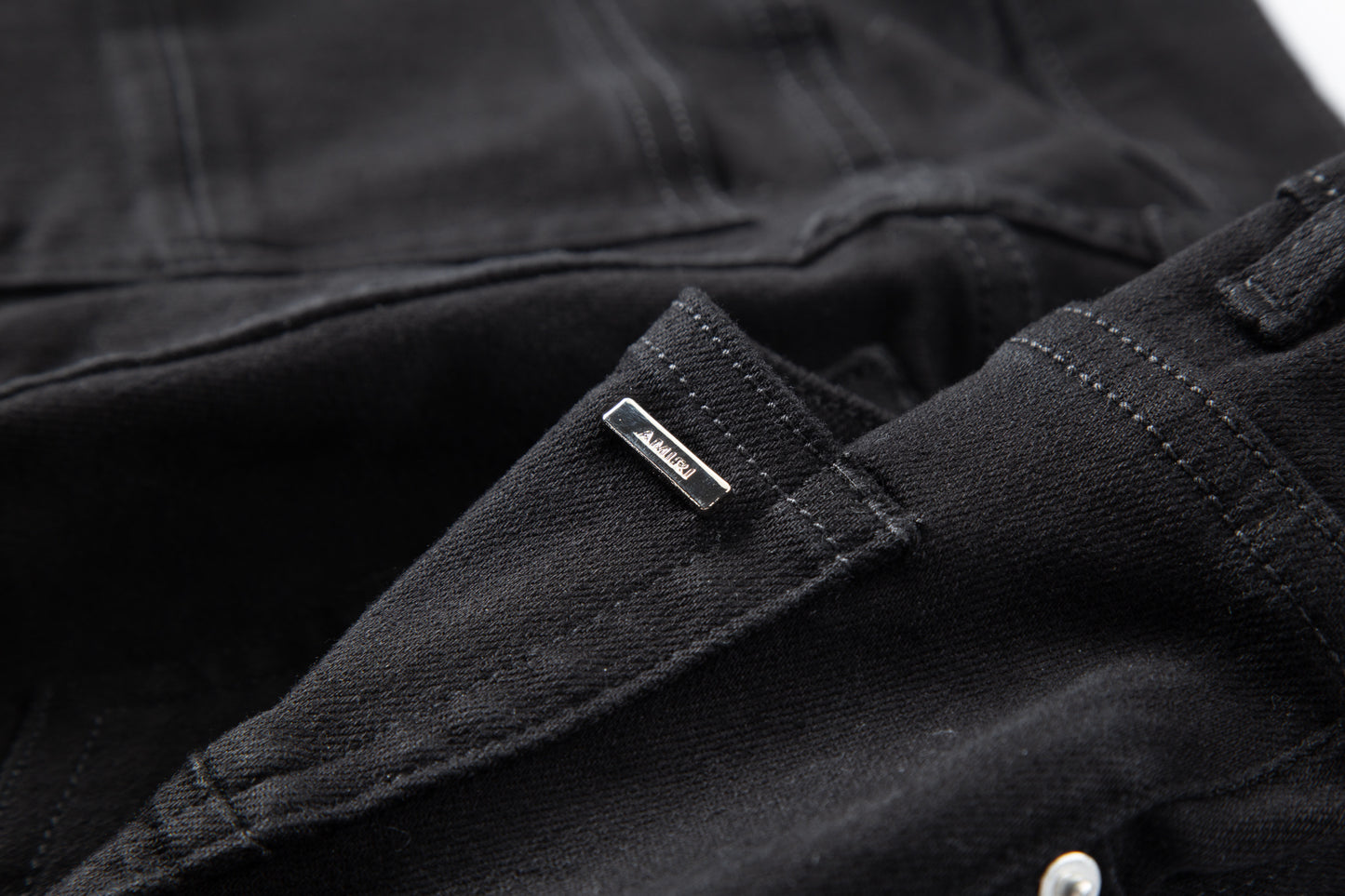 Amiri jeans black distressed