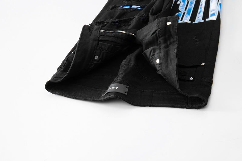 Amiri jeans black and dark blue