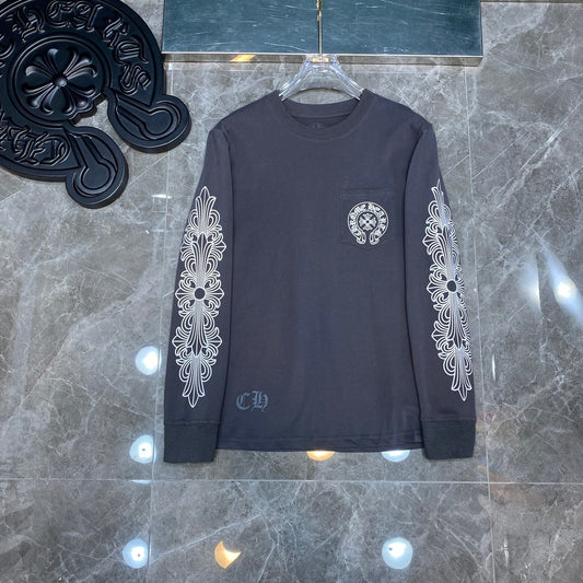 Gray chrome hearts longsleave