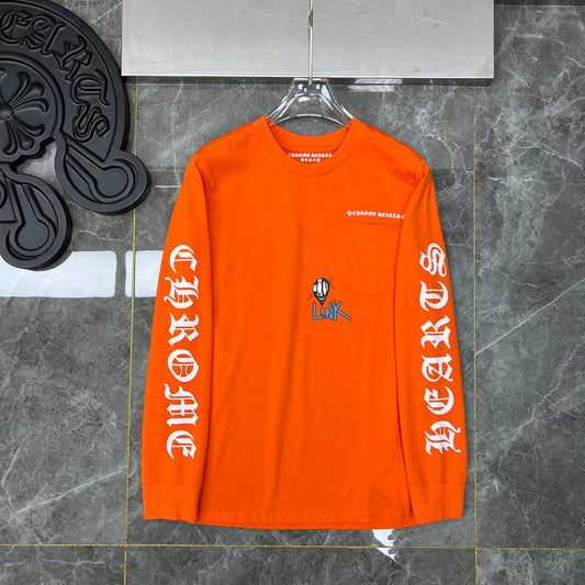 Orange chrome hearts longsleave