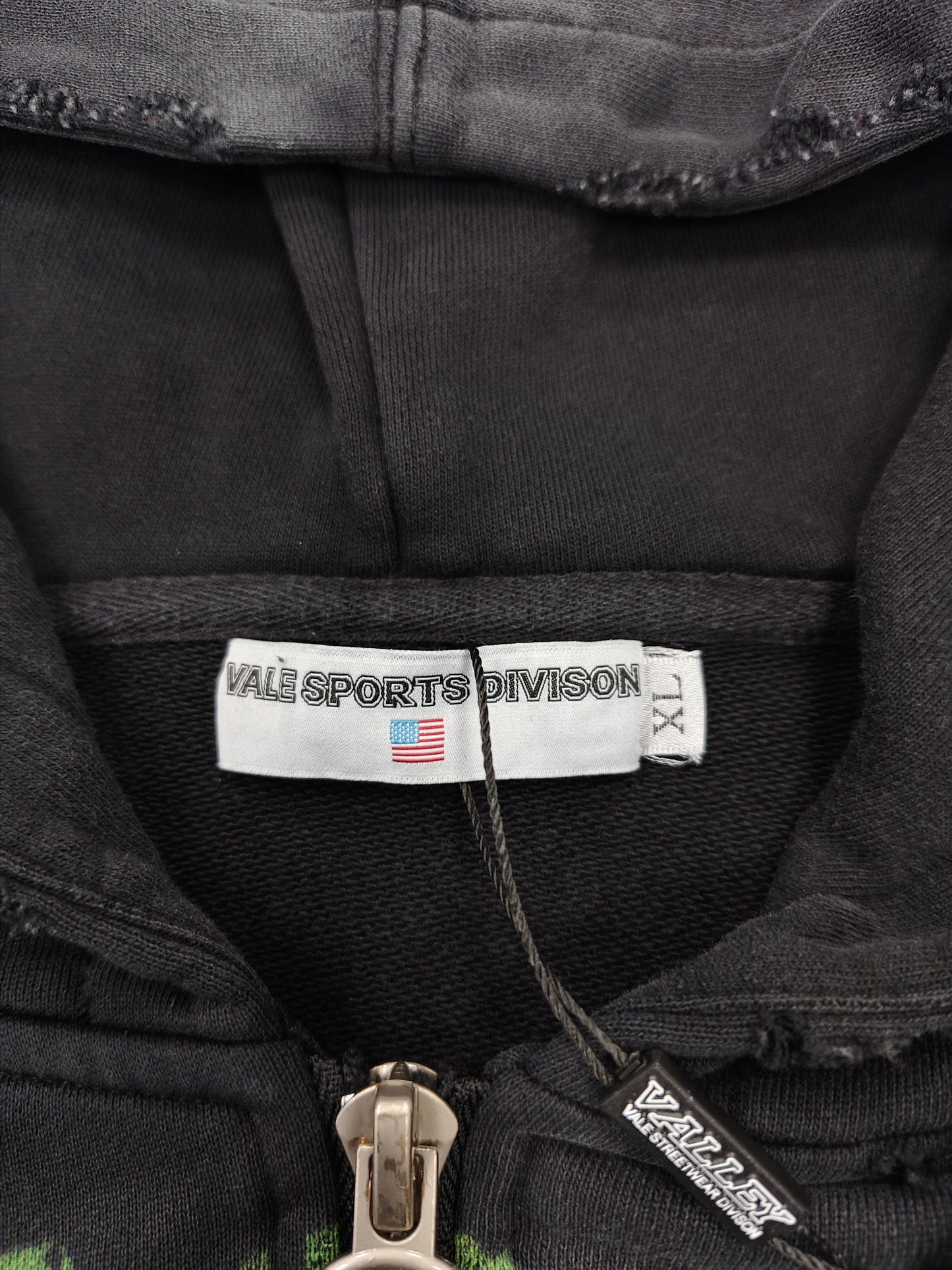 Vale Forever Nightmare Zip Up Hoodie 'Black/Green'
