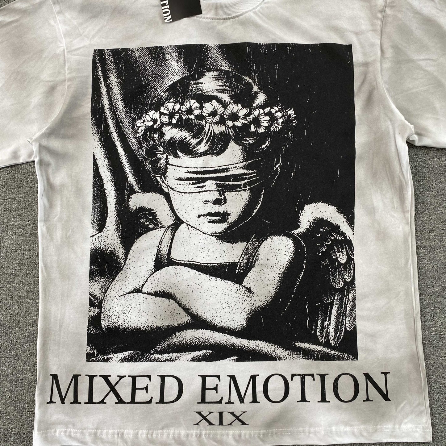 Mixed Emotions “XIX” tee (white)