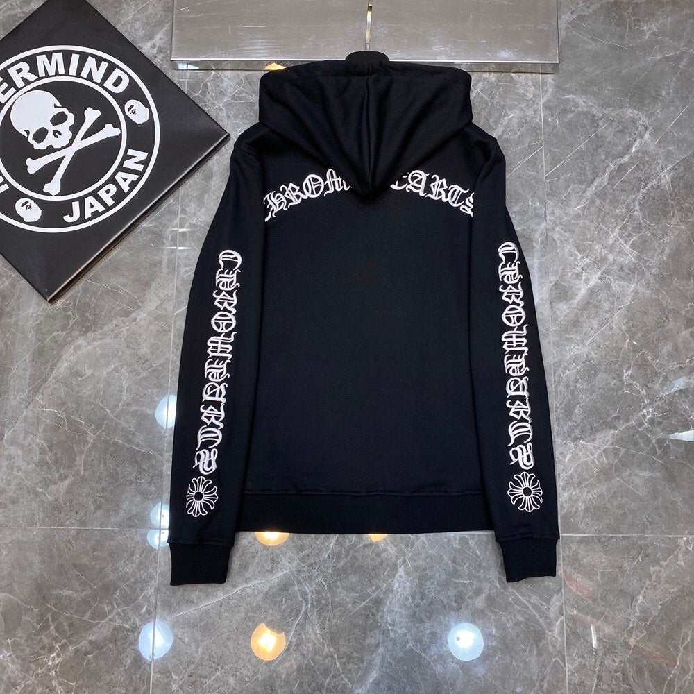 Chrome hearts black zip up