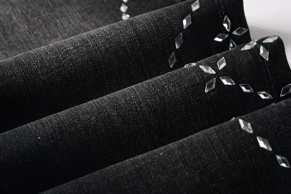 Purple brand Light Jean with stones