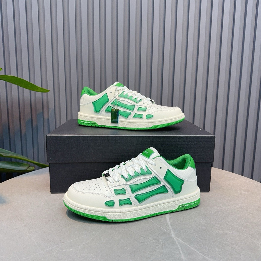 Amiri Skel Top Low 'White Green'