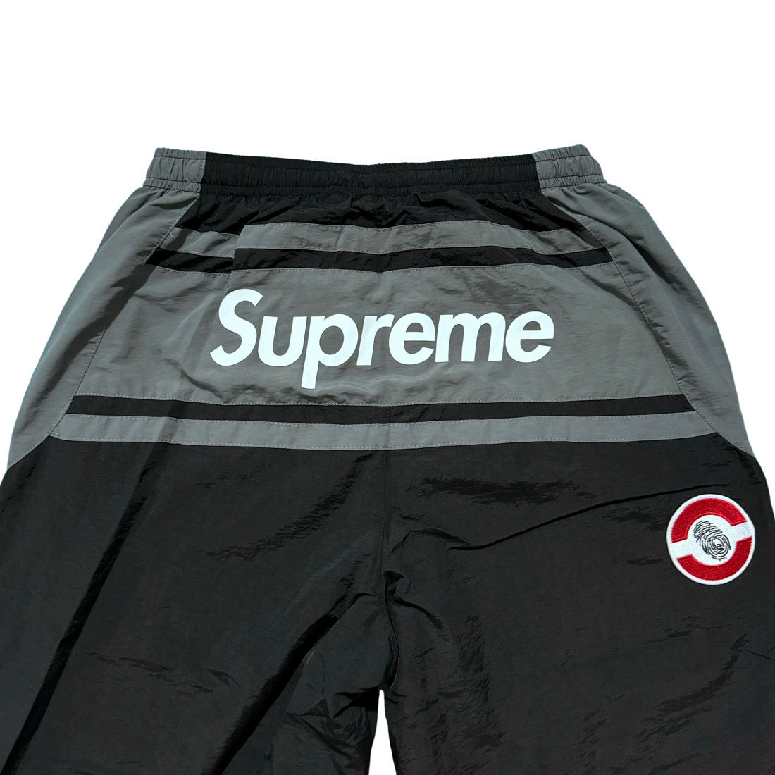 Supreme Ducati track pants black gray and red