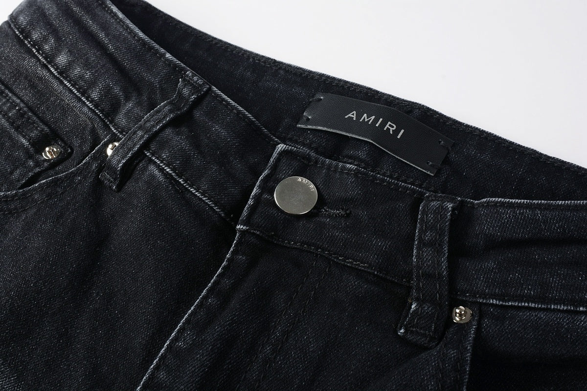 Amiri jeans black with red