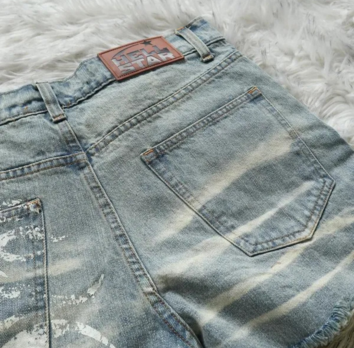 Hellstar denim Jean shorts