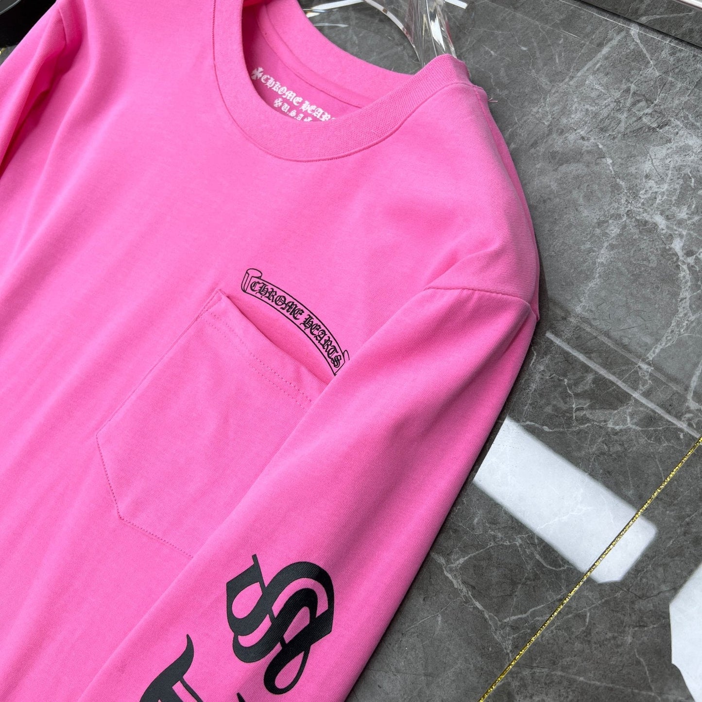 Pink chrome hearts longsleave