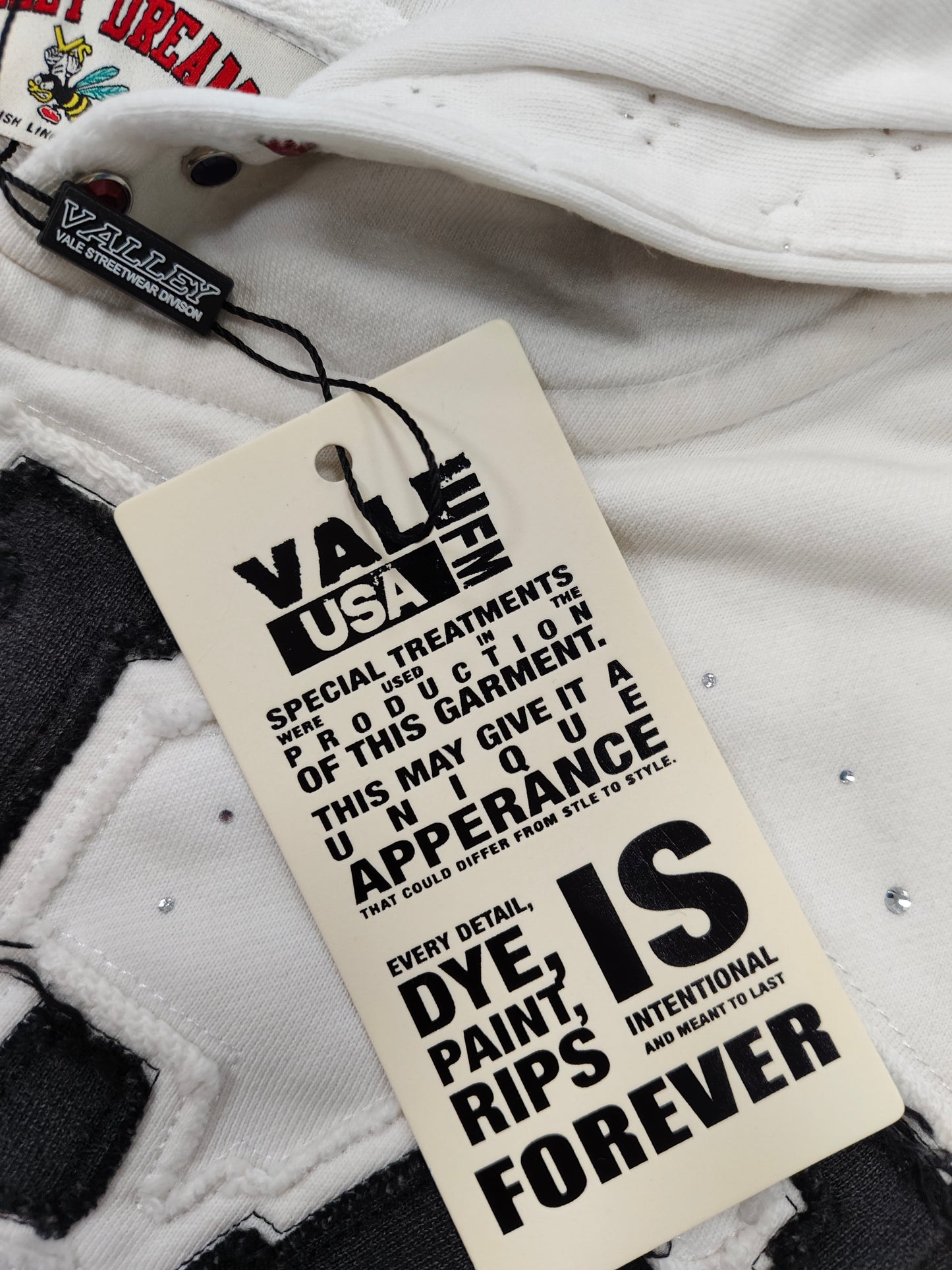 Vale Forever Classico Zip Up Hoodie 'White