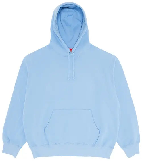 Supreme Satin Applique hoodie light blue