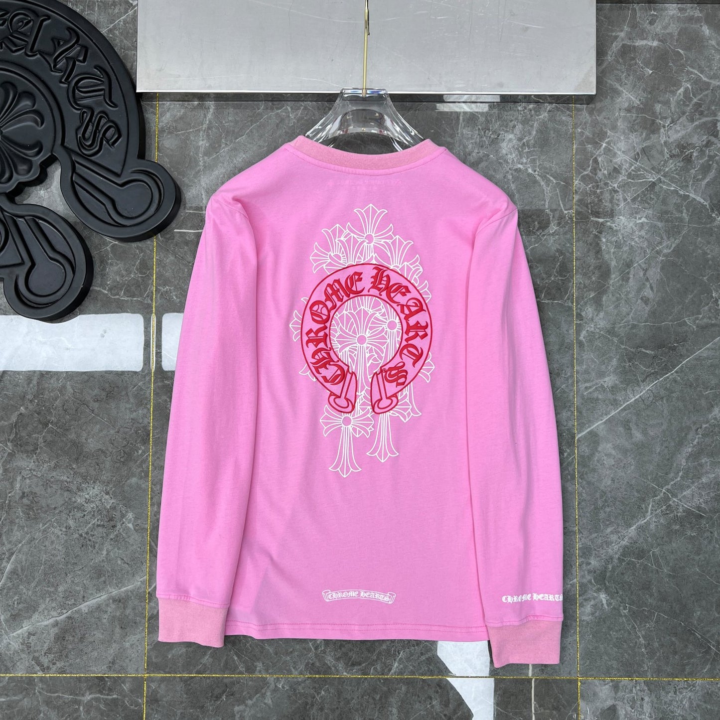 Pink chrome hearts longsleave