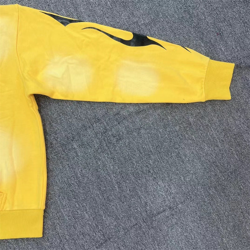 Hellstar orange zip up jacket