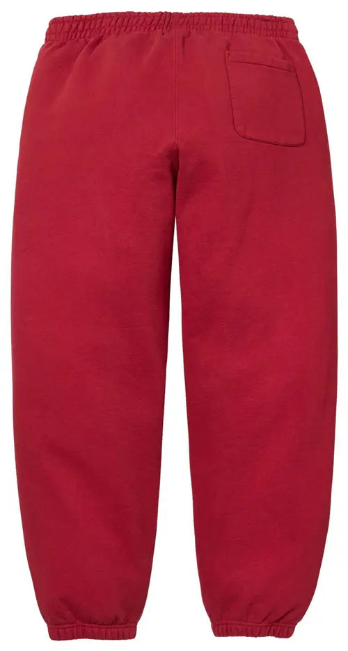 Supreme Satin Applique sweatpants red