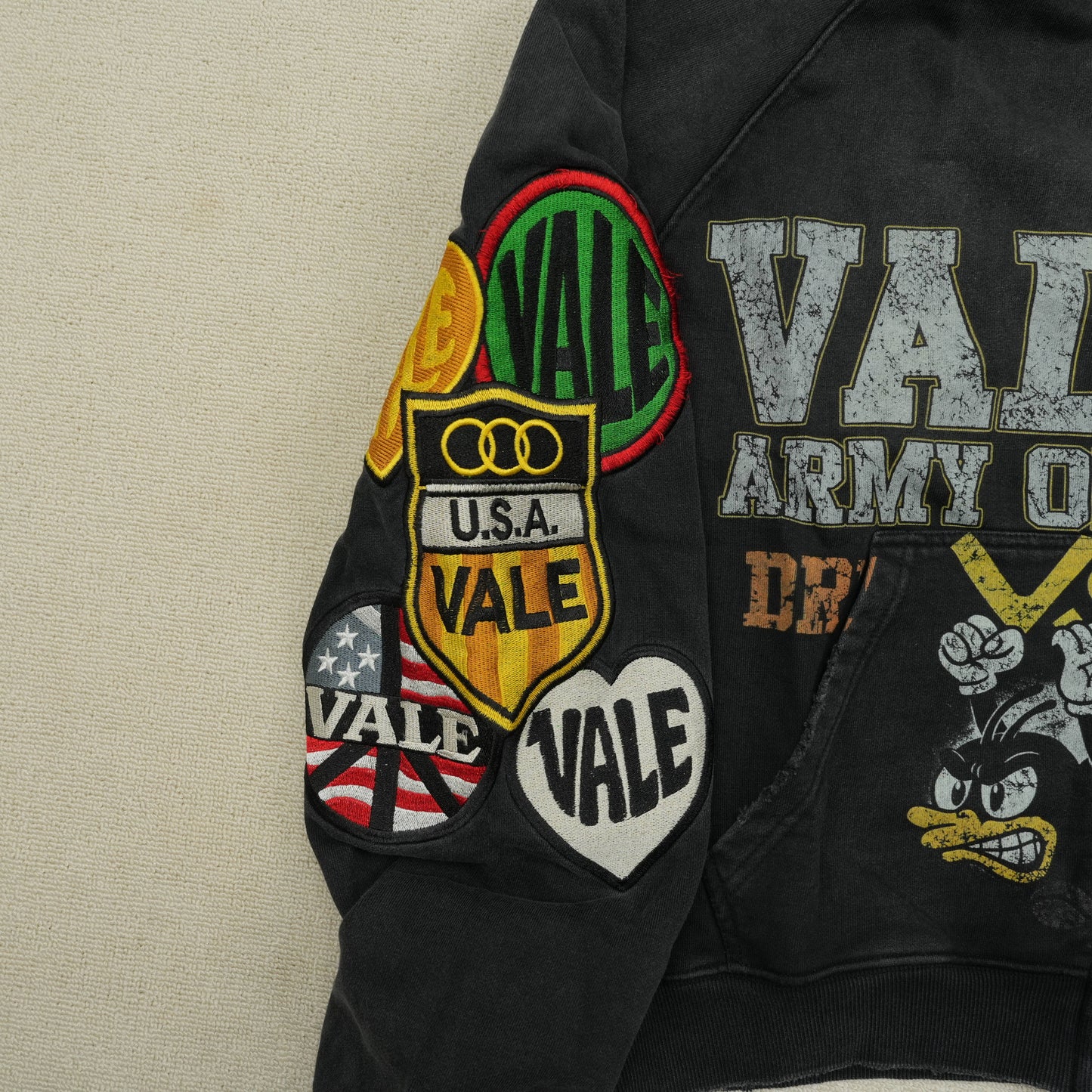 Vale Forever Army Zip Up ‘Black'