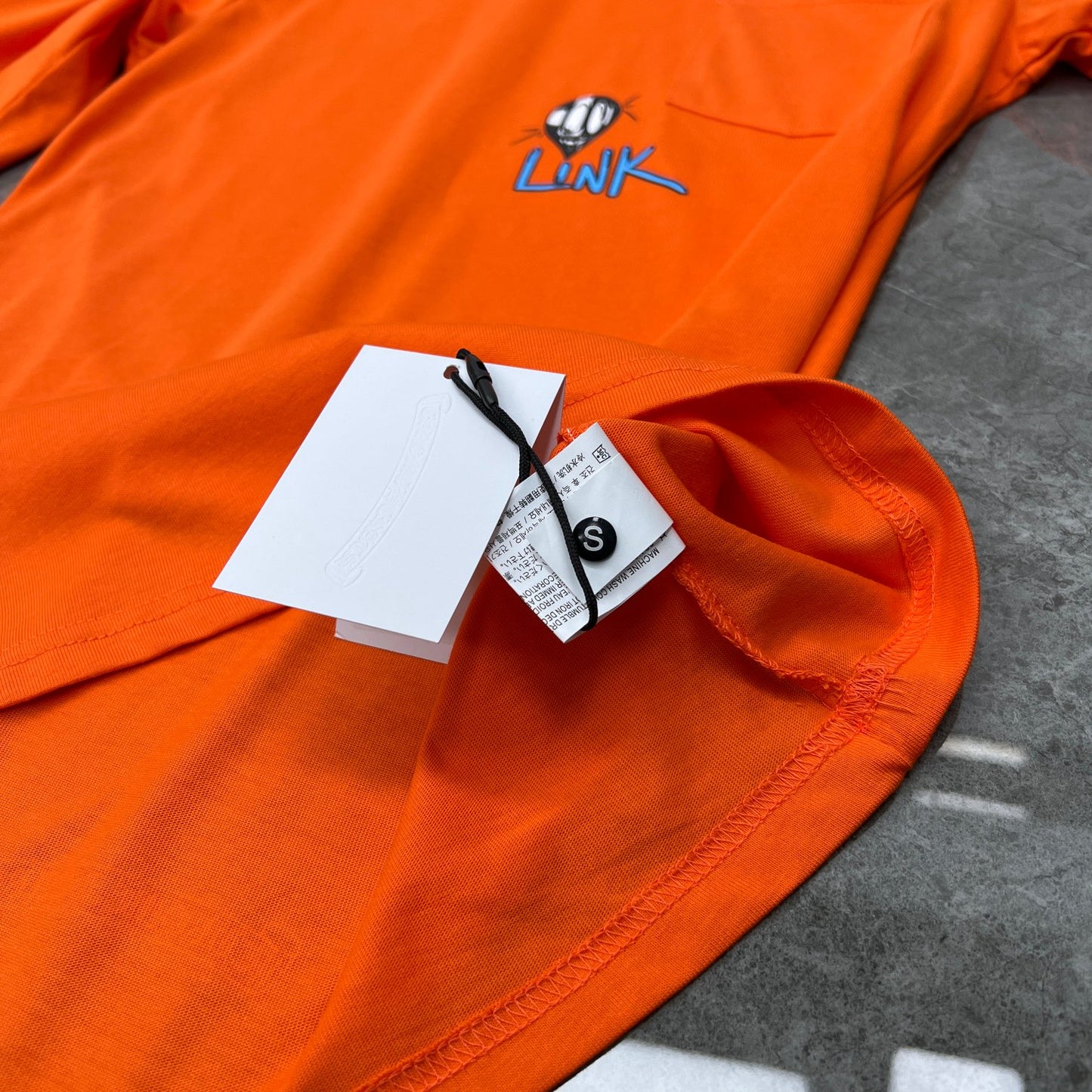 Orange chrome hearts longsleave