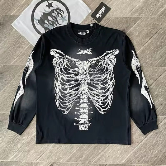Hellstar skeleton long sleeve tee