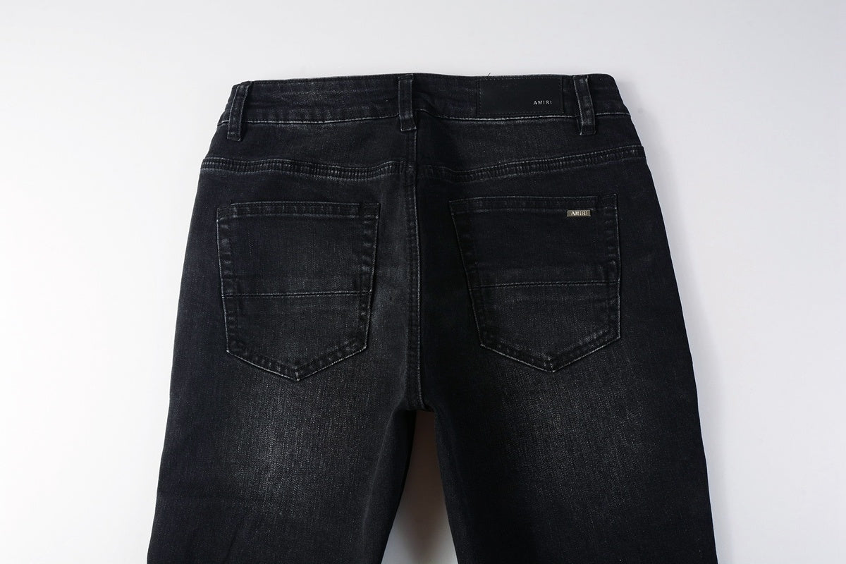 Amiri jeans black with red