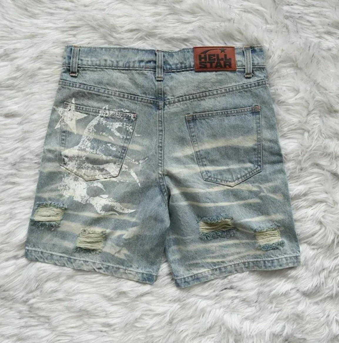 Hellstar denim Jean shorts