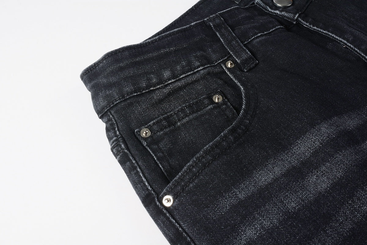 Amiri jeans black with red
