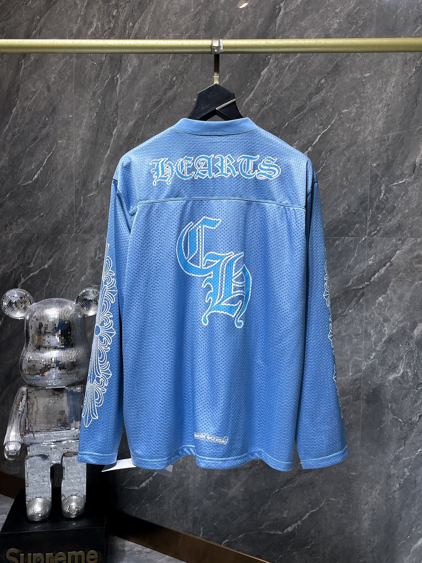 Green chrome hearts longsleave jersey light blue
