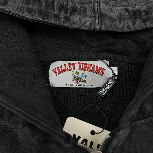 Vale Forever Staple Zip Up Hoodie Faded/Black