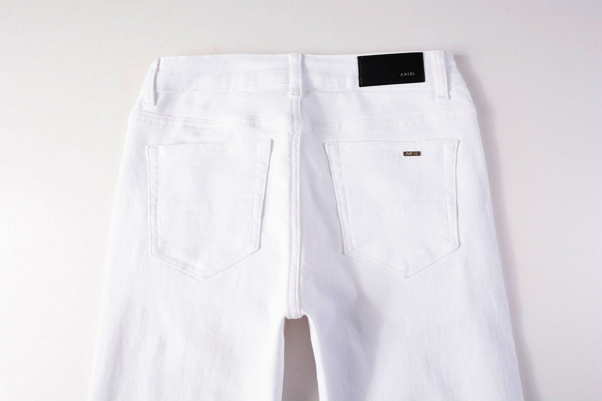 Amiri jeans all white