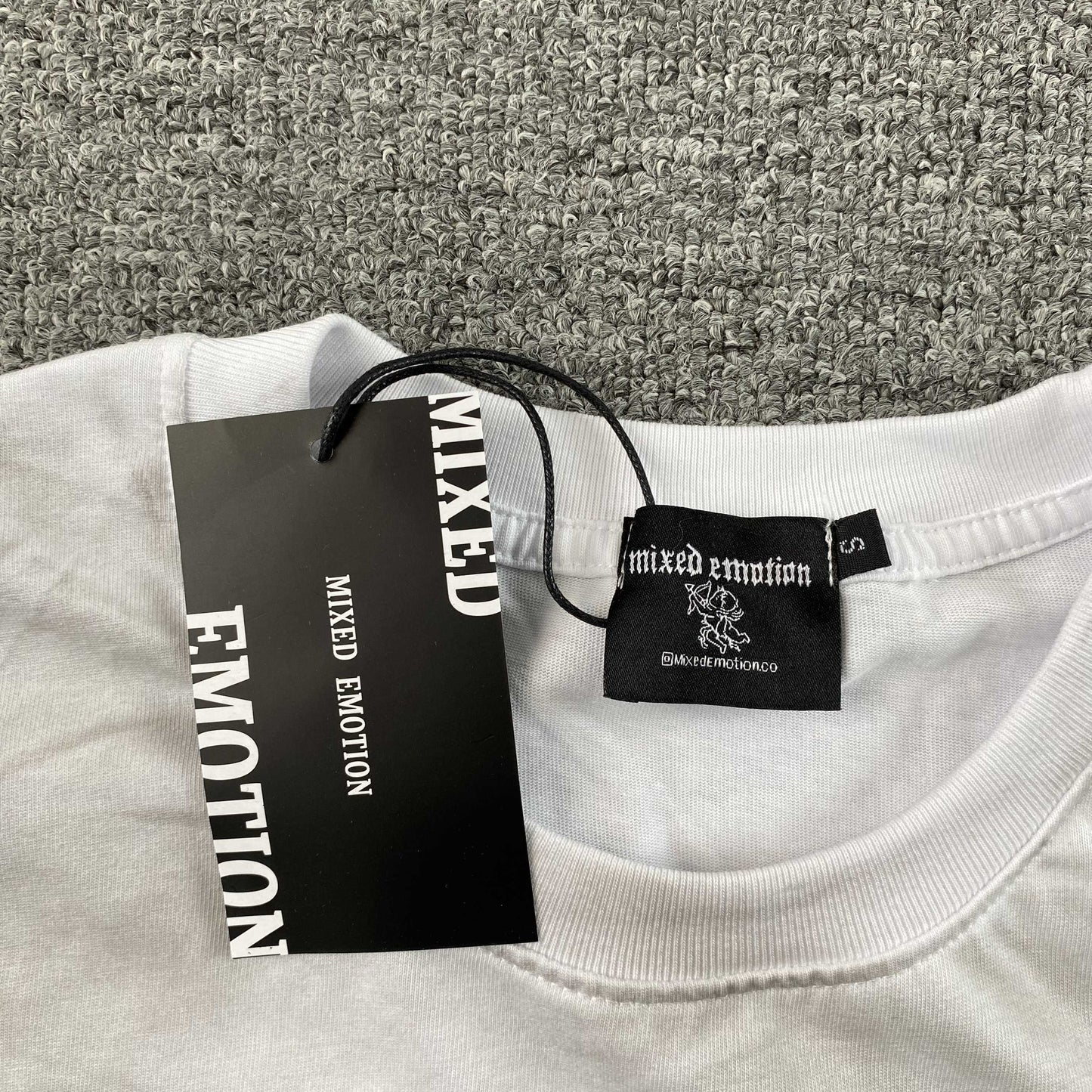 Mixed Emotions “XIX” tee (white)