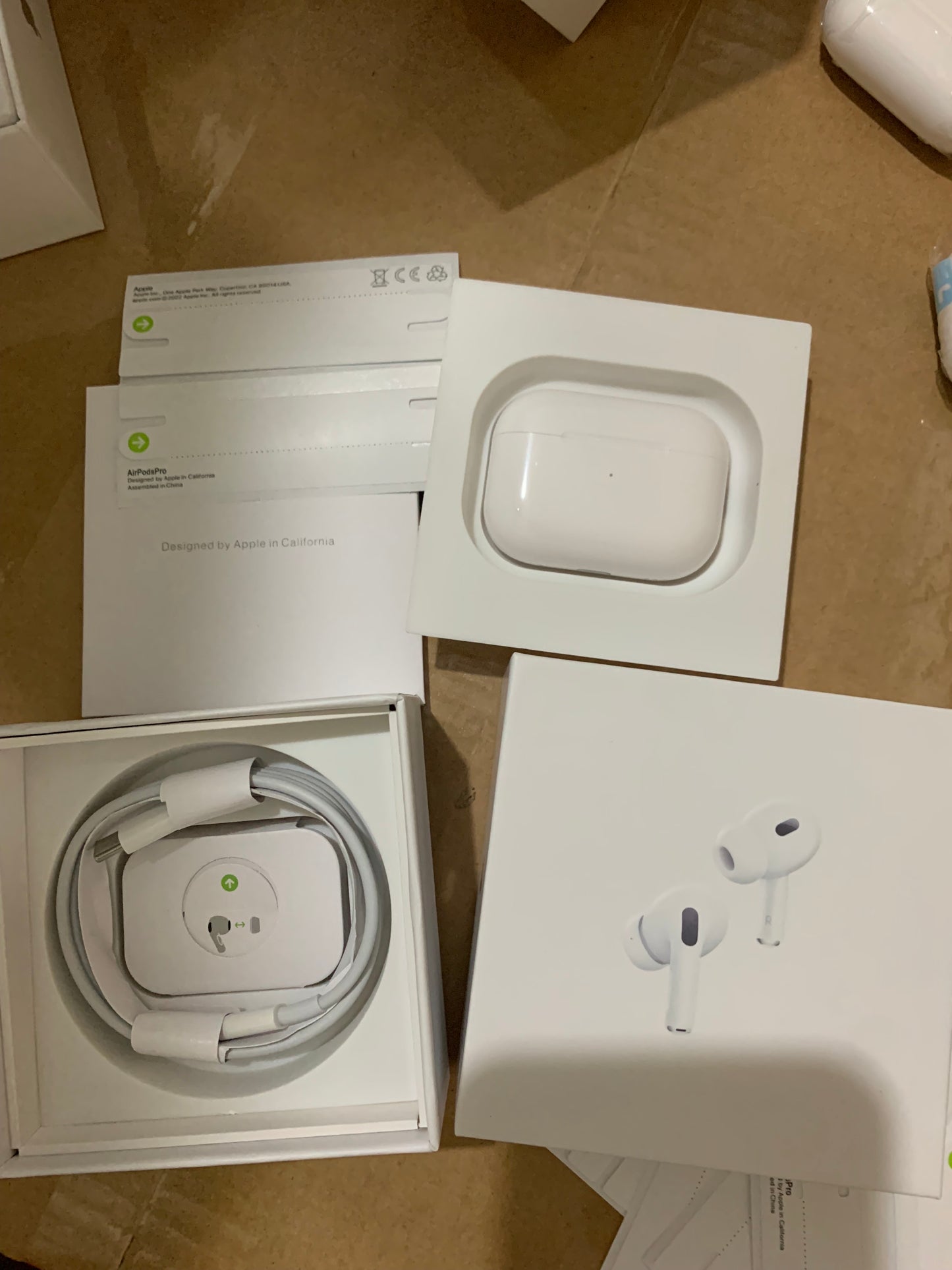Apple AirPods Pro 2nd Gen White Bluetooth In-Ear Earbuds w/ Mic & Case