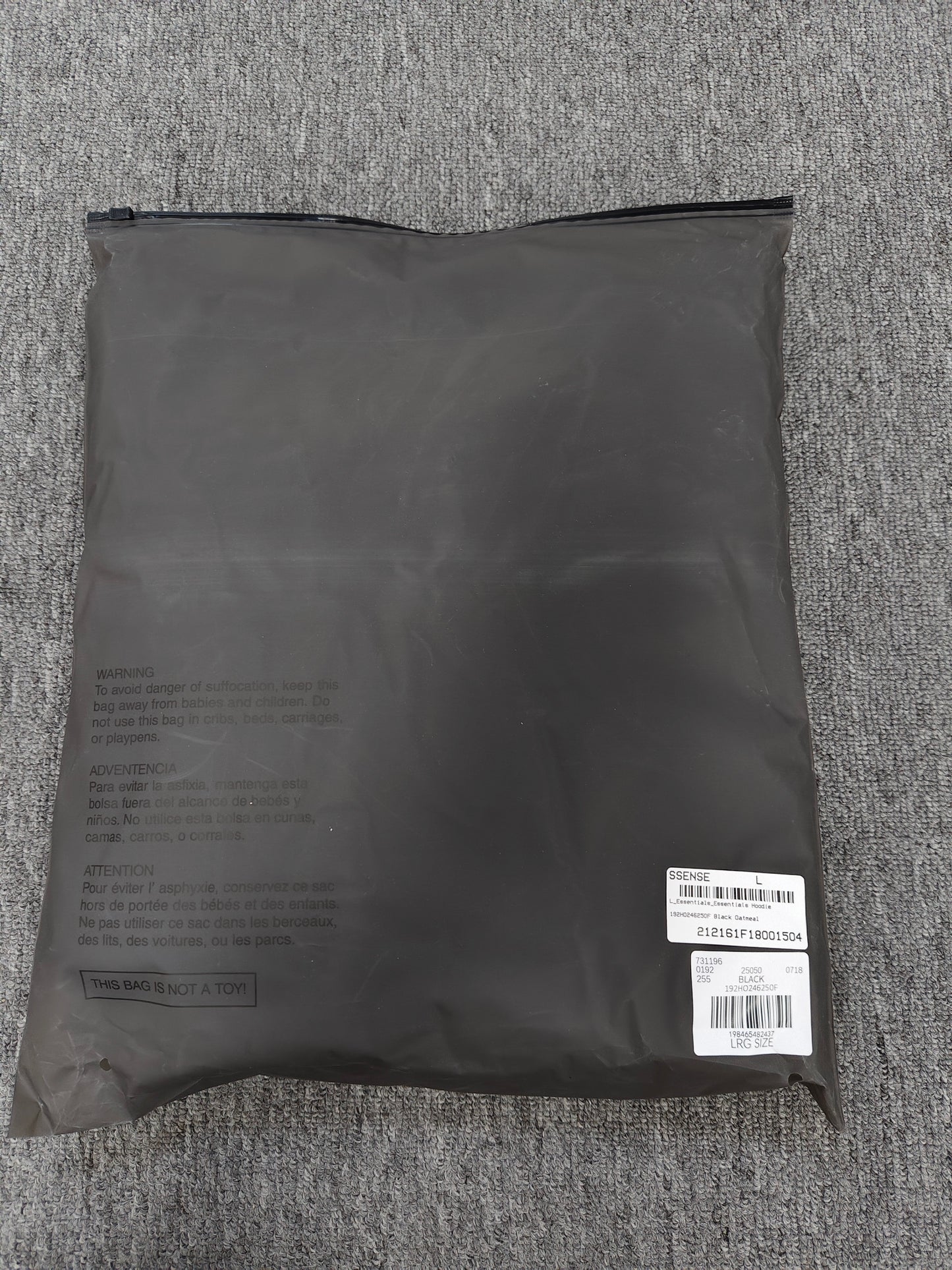 Fear of God Essentials Hoodie 'black