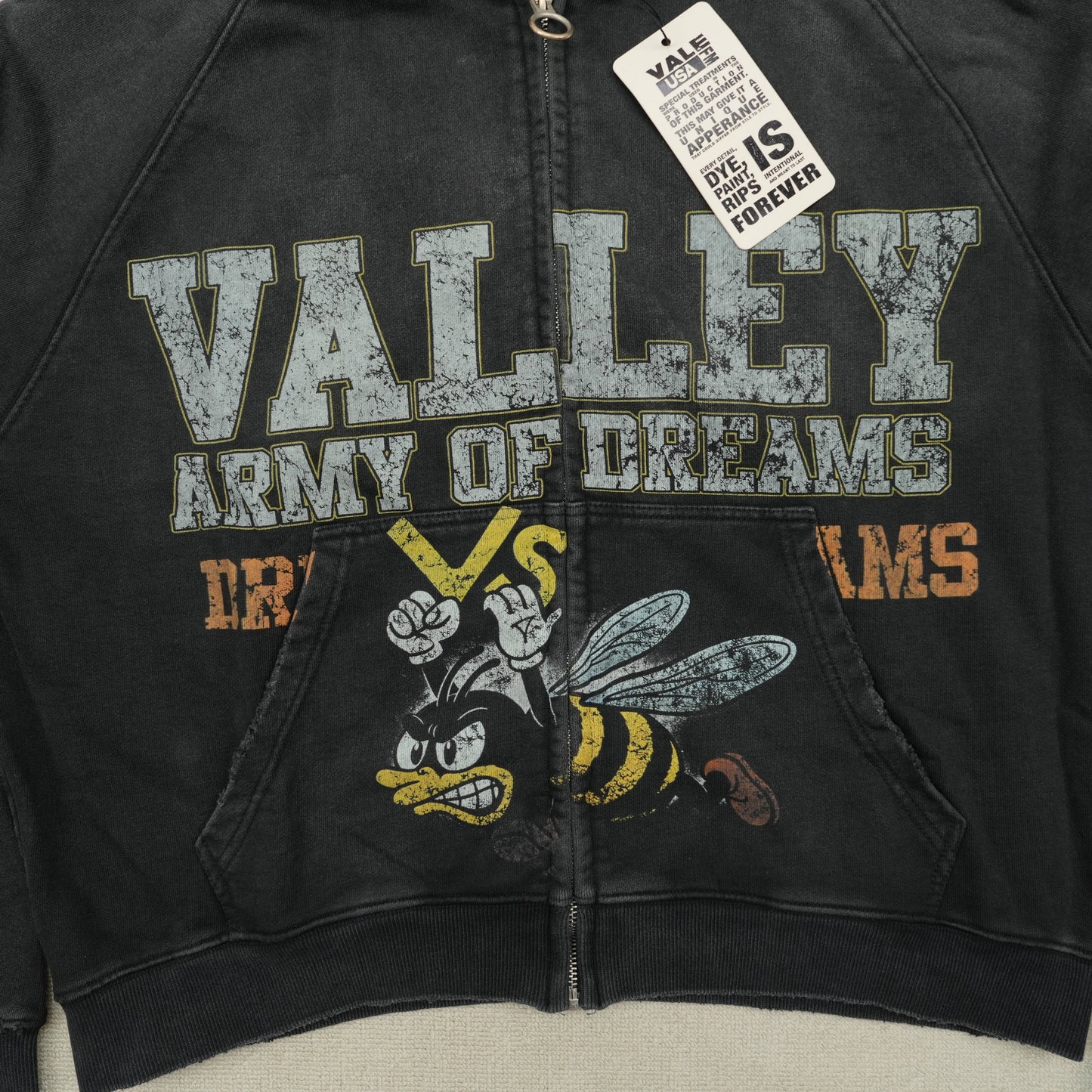 Vale Forever Army Zip Up ‘Black'