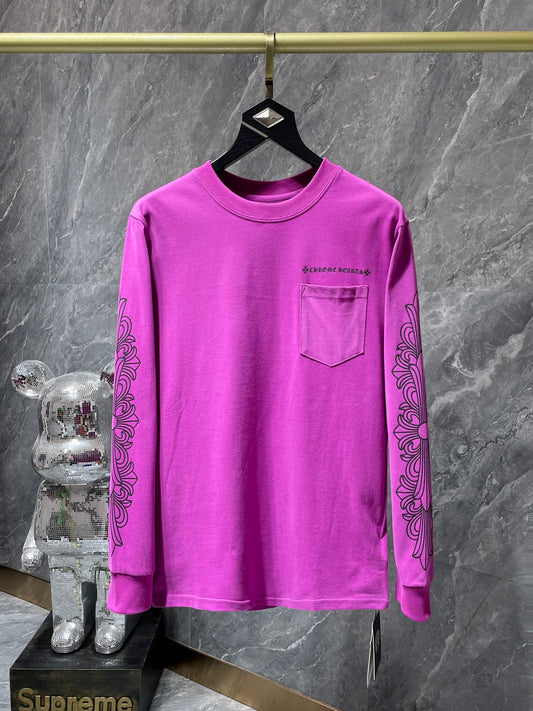 Pink chrome hearts longsleave