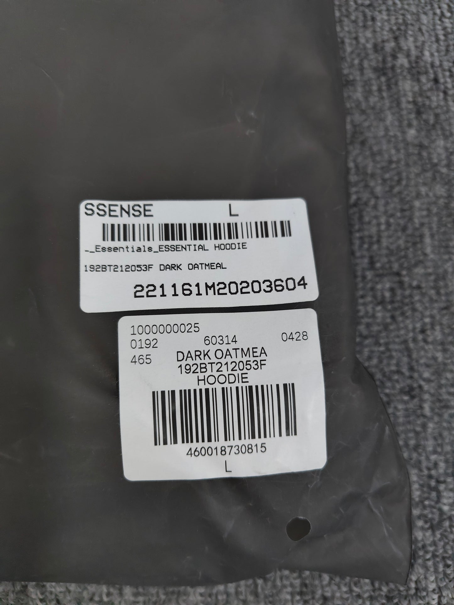 Fear of God Essentials Hoodie 'Dark Oatmeal'