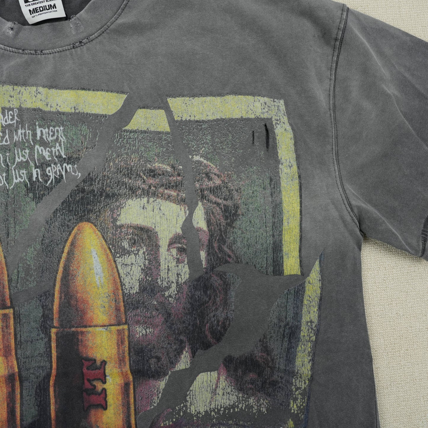 Vale Forever Faith Thrashed Tee 'Grey'