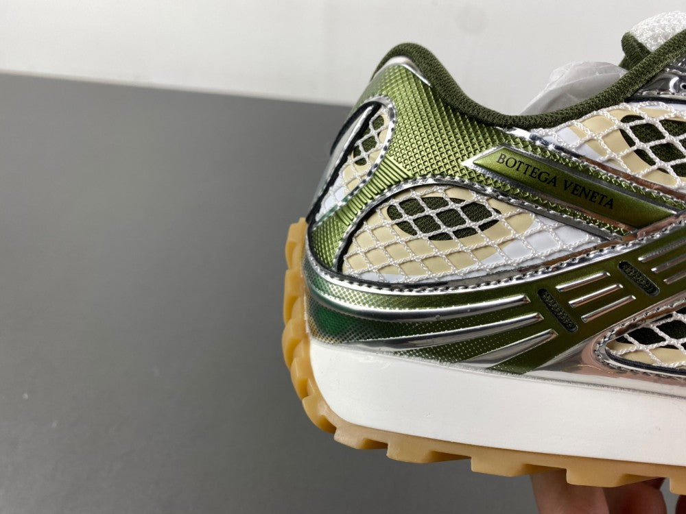 Bottega venta orbit silver and olive green