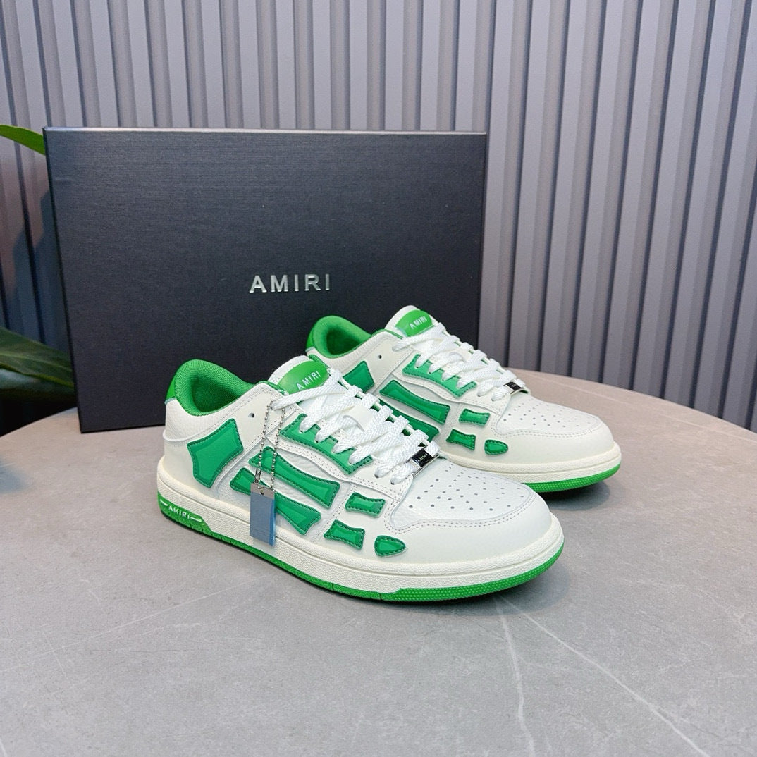 Amiri Skel Top Low 'White Green'