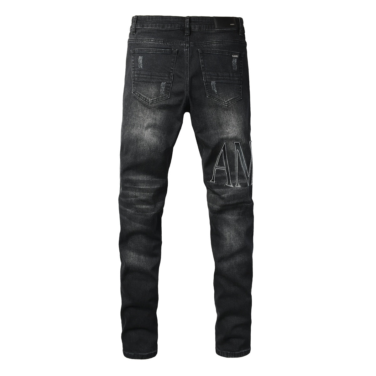 Amiri jeans black with acid wash