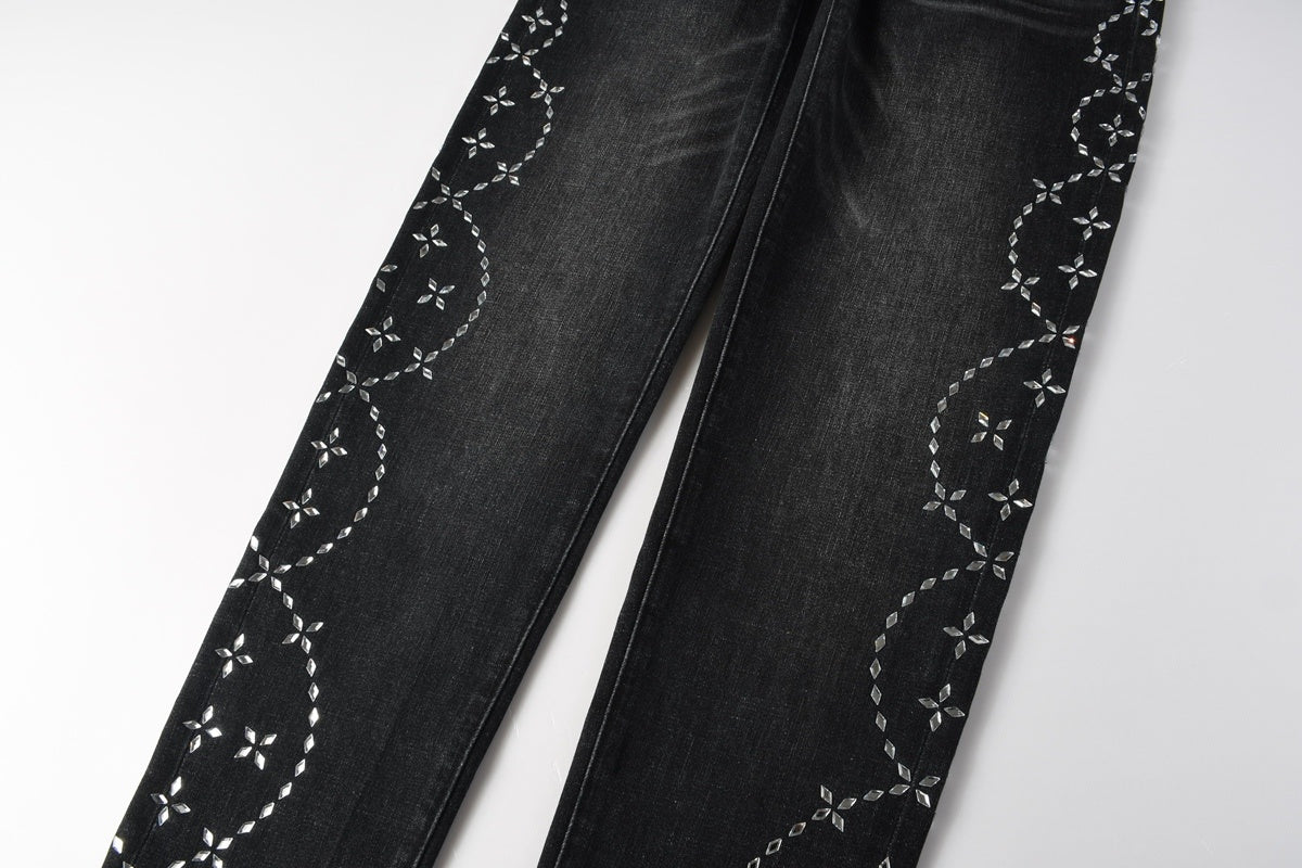 Purple brand Light Jean with stones