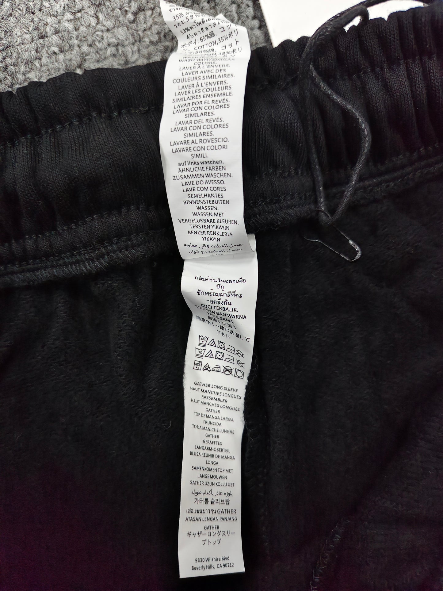 alo cuffed sweatpants black