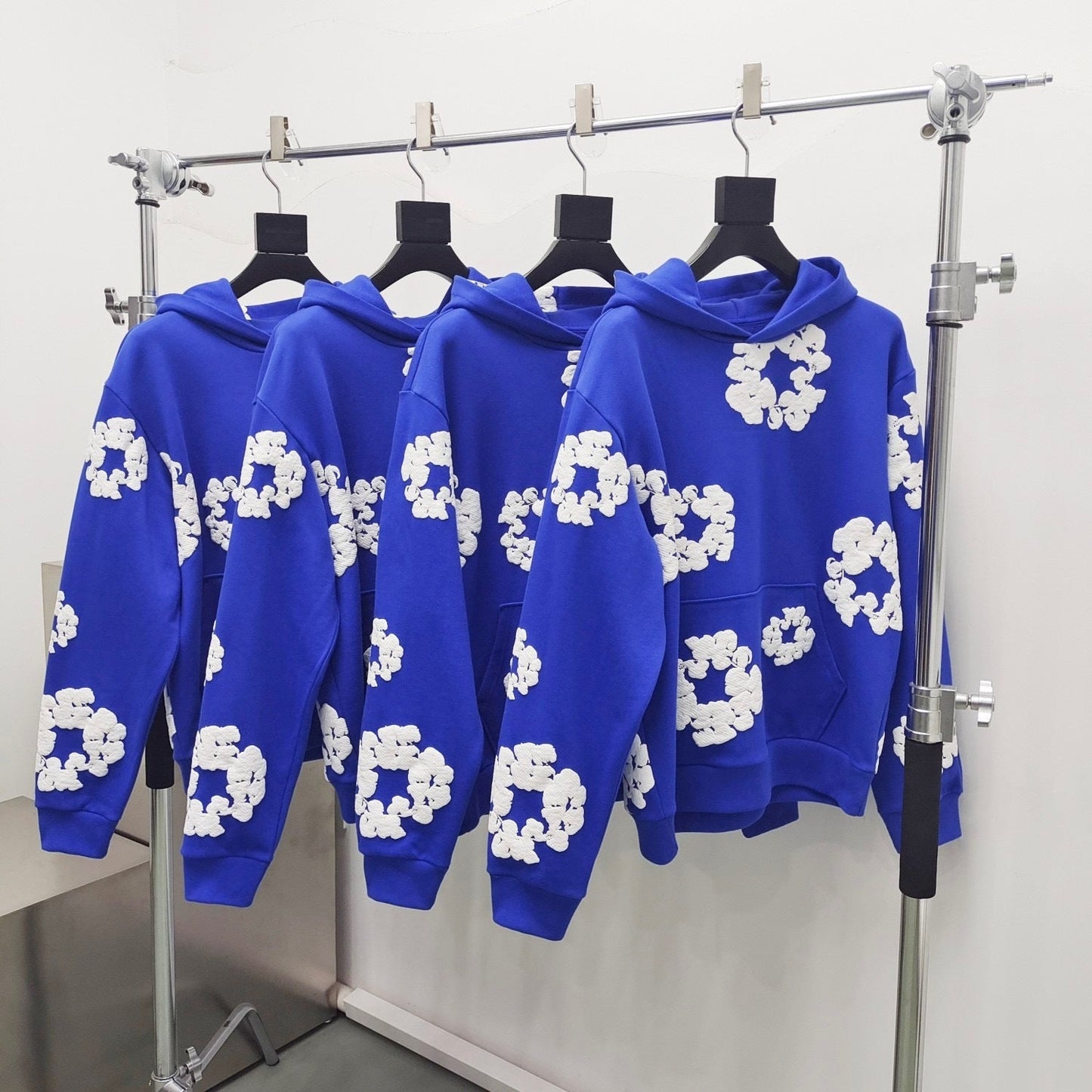 Dark blue denim tears hoodie