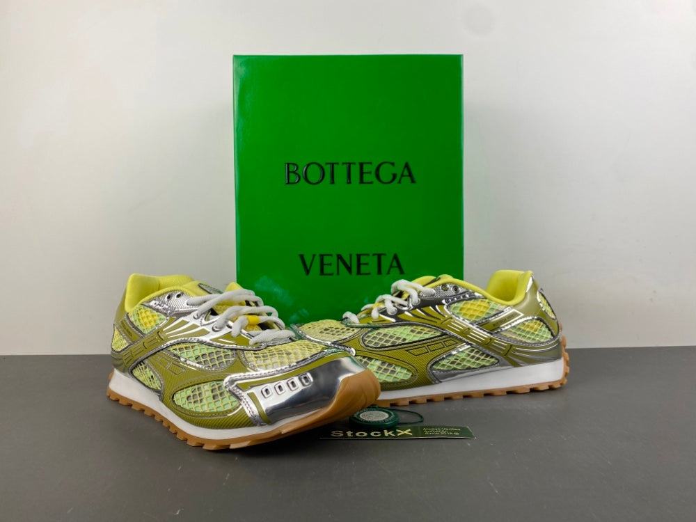 Bottega venta orbit yellow and sliver