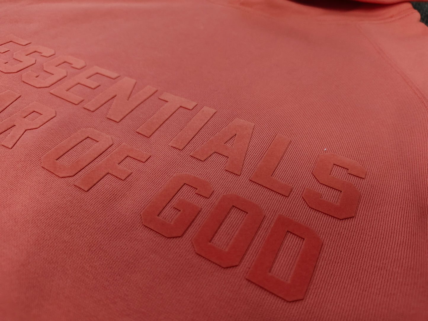 Fear of God Essentials Hoodie 'Coral'