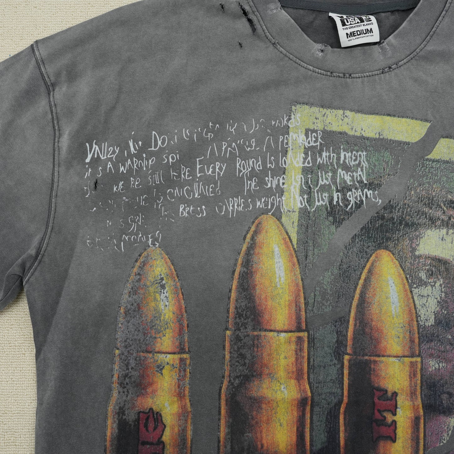 Vale Forever Faith Thrashed Tee 'Grey'